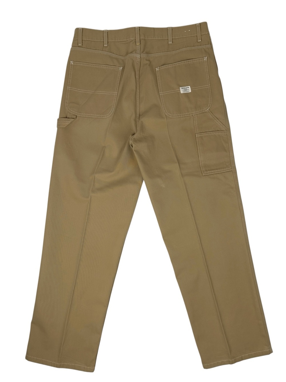 Vintage GAP Factory Store Carpenter Pants Mens 38x32 Khaki Cotton 2002 Wide Leg